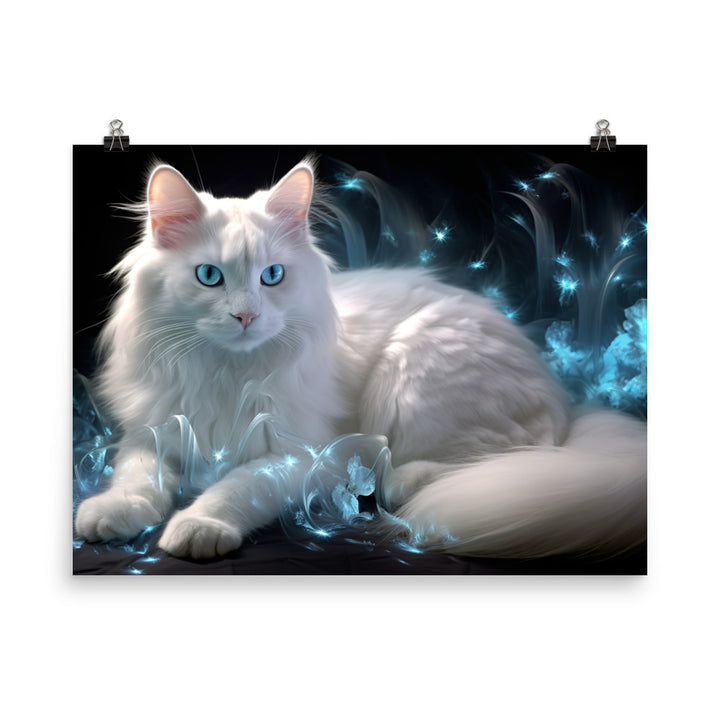 Turkish Angora Photo paper poster - PosterfyAI.com