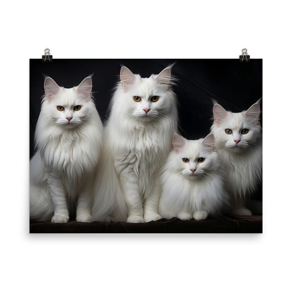Turkish Angora Photo paper poster - PosterfyAI.com