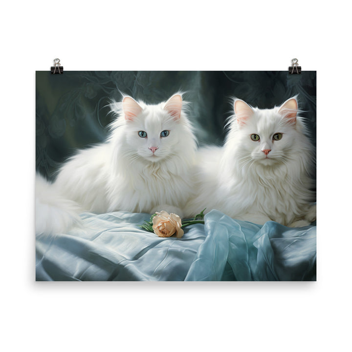 Turkish Angora Photo paper poster - PosterfyAI.com