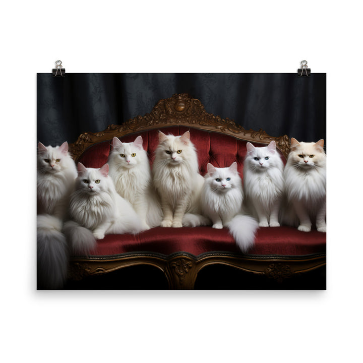 Turkish Angora Photo paper poster - PosterfyAI.com