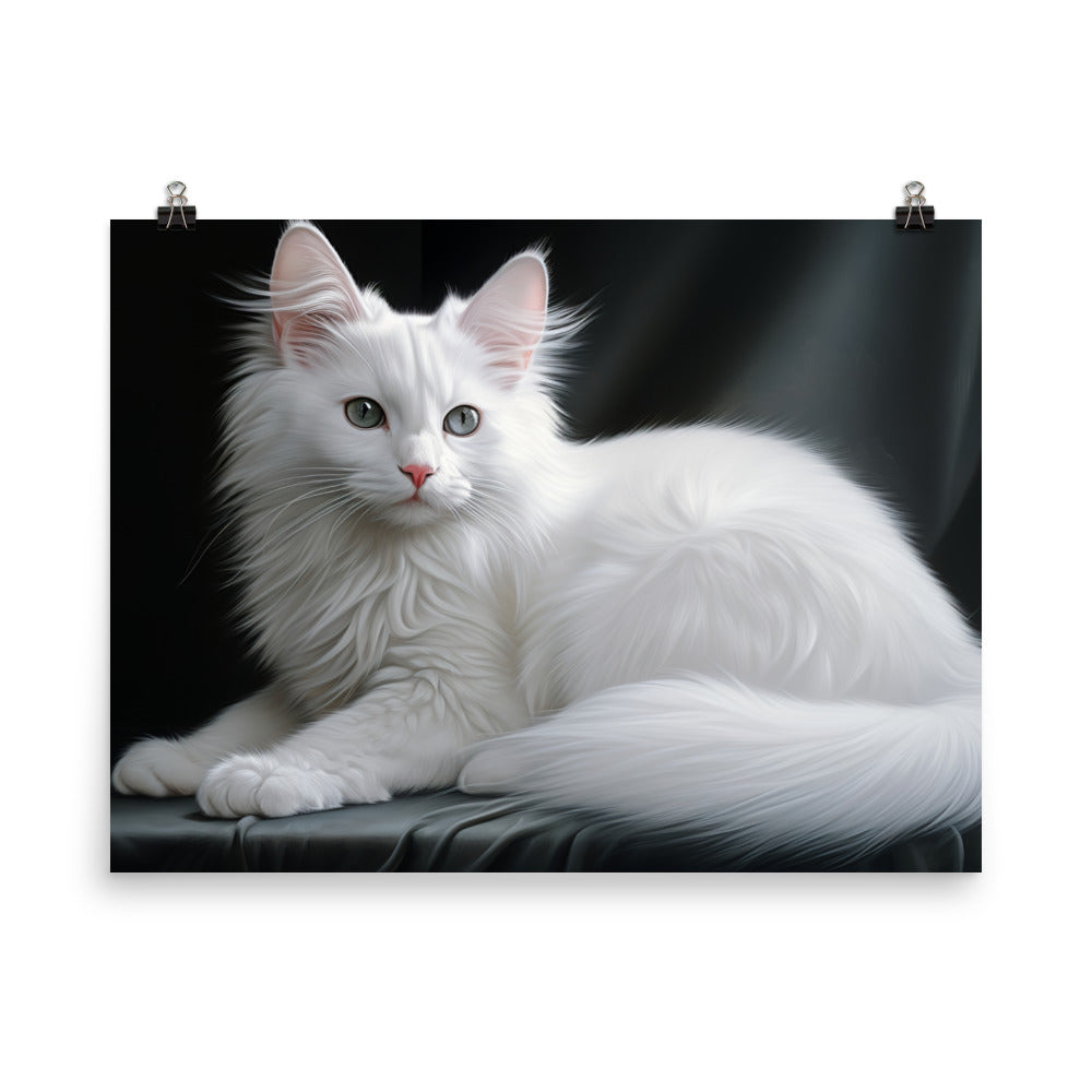 Turkish Angora Photo paper poster - PosterfyAI.com