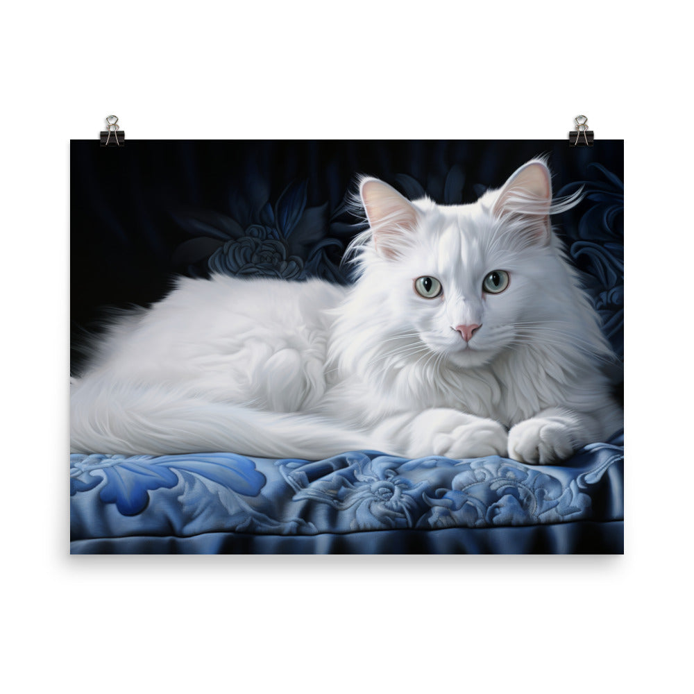 Turkish Angora Photo paper poster - PosterfyAI.com