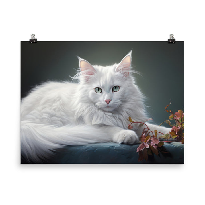 Turkish Angora Photo paper poster - PosterfyAI.com