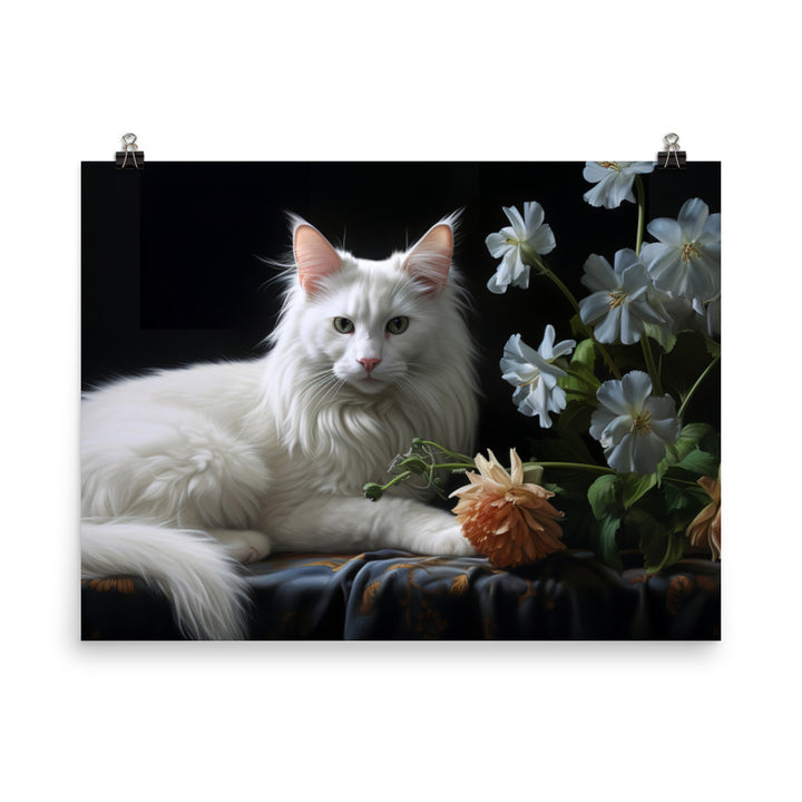 Turkish Angora Photo paper poster - PosterfyAI.com