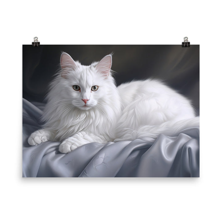 Turkish Angora Photo paper poster - PosterfyAI.com
