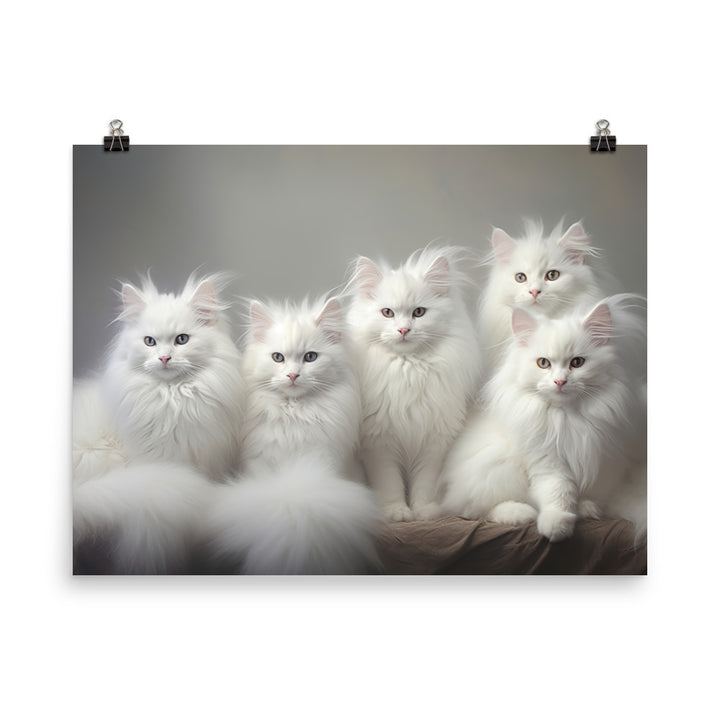 Turkish Angora Photo paper poster - PosterfyAI.com