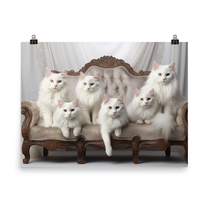 Turkish Angora Photo paper poster - PosterfyAI.com