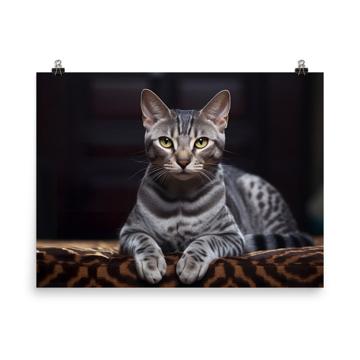 Egyptian Mau Photo paper poster - PosterfyAI.com