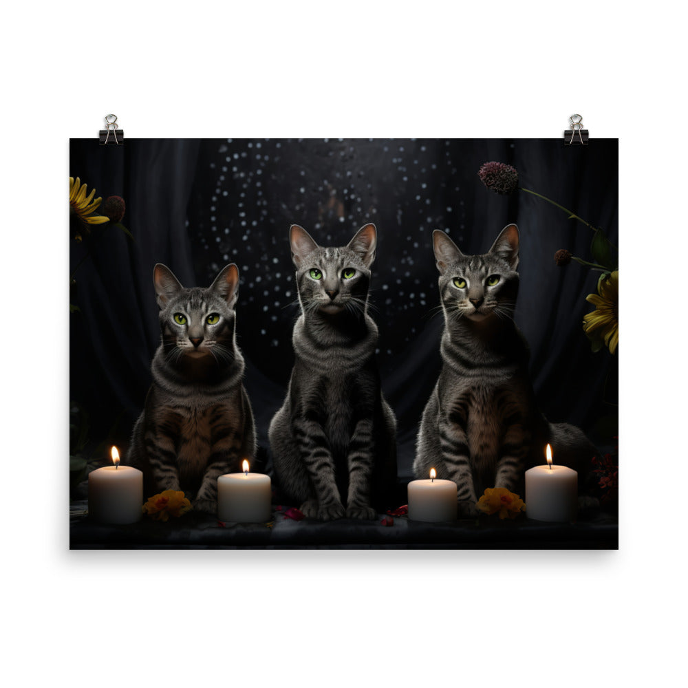 Egyptian Mau Photo paper poster - PosterfyAI.com