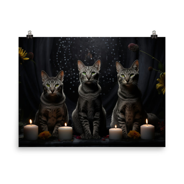 Egyptian Mau Photo paper poster - PosterfyAI.com