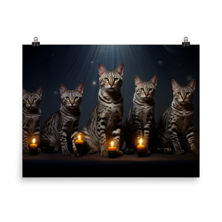 Egyptian Mau Photo paper poster - PosterfyAI.com