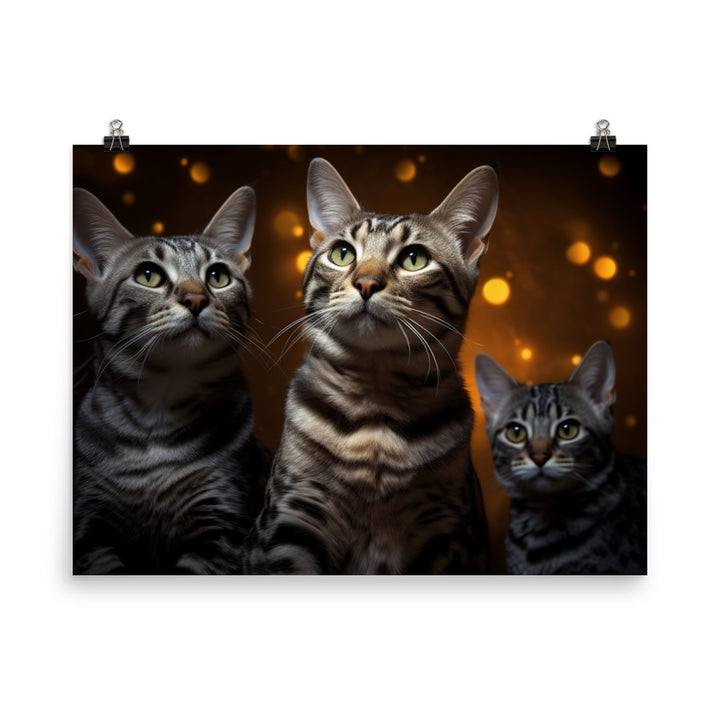 Egyptian Mau Photo paper poster - PosterfyAI.com