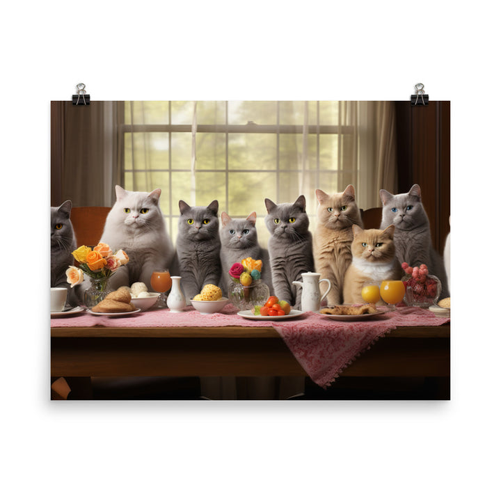 British Shorthair Photo paper poster - PosterfyAI.com