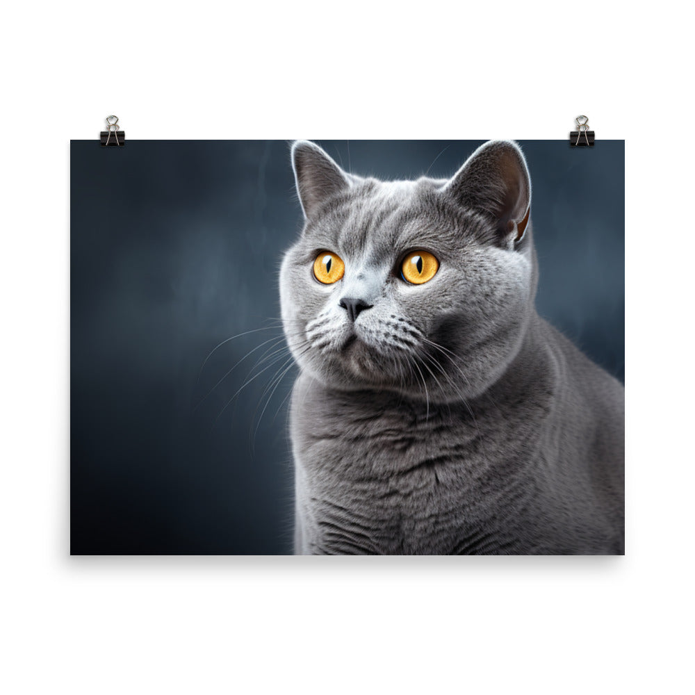 British Shorthair Photo paper poster - PosterfyAI.com