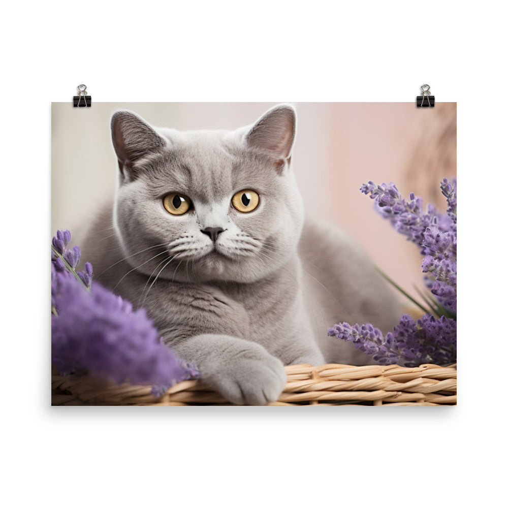 British Shorthair Photo paper poster - PosterfyAI.com