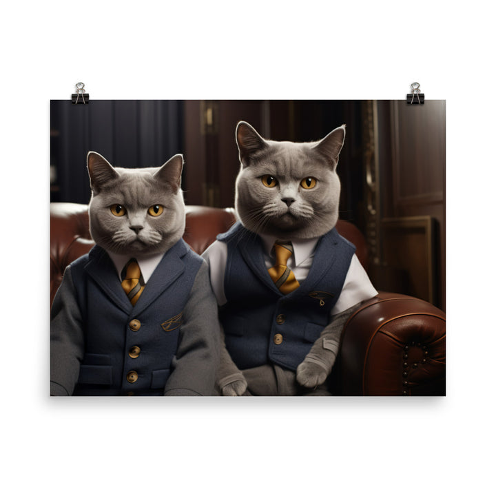 British Shorthair Photo paper poster - PosterfyAI.com
