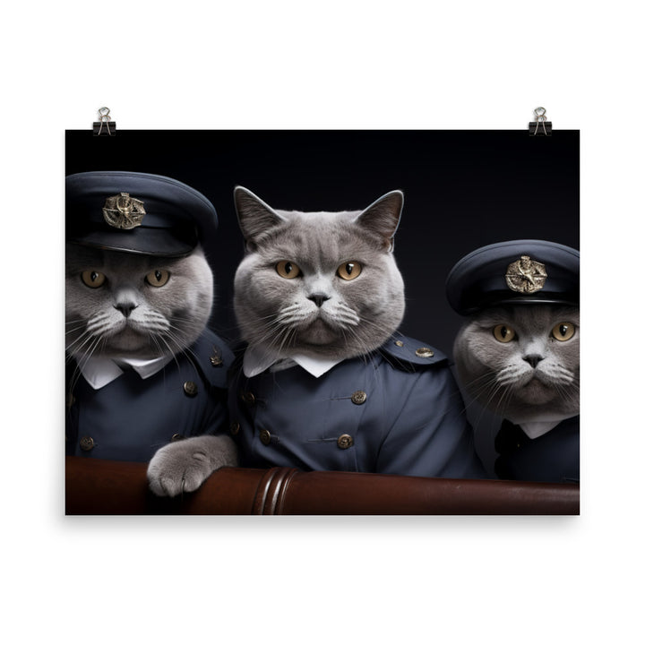 British Shorthair Photo paper poster - PosterfyAI.com