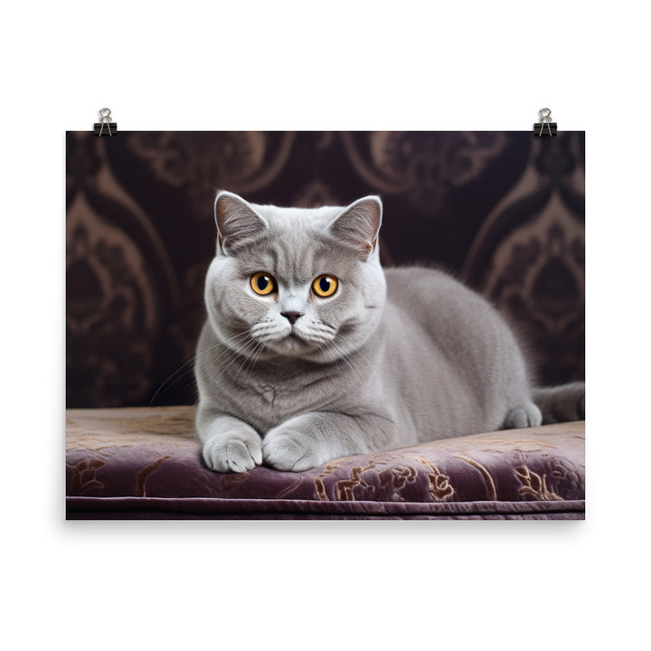 British Shorthair Photo paper poster - PosterfyAI.com