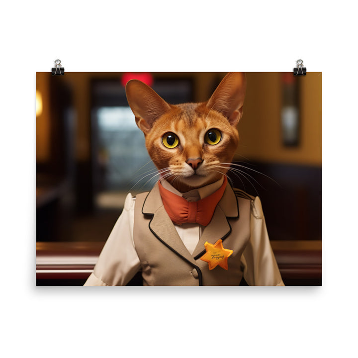 Abyssinian Hotel Staff Photo paper poster - PosterfyAI.com