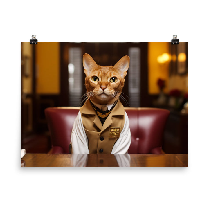 Abyssinian Hotel Staff Photo paper poster - PosterfyAI.com