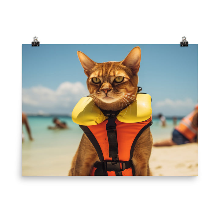 Abyssinian Lifeguard Photo paper poster - PosterfyAI.com
