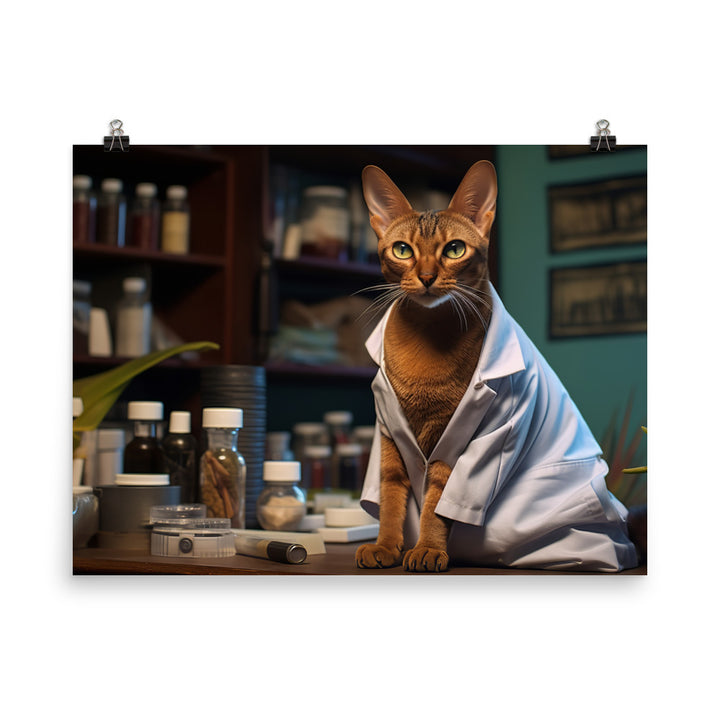 Abyssinian Pharmacist Photo paper poster - PosterfyAI.com