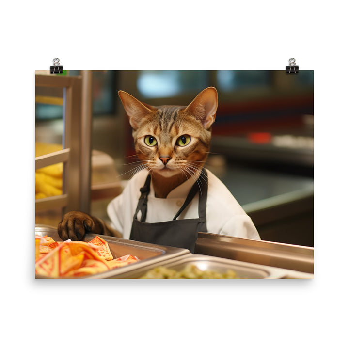 Abyssinian Fast Food Crew Photo paper poster - PosterfyAI.com