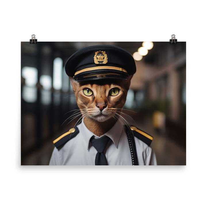 Abyssinian Security Officer Photo paper poster - PosterfyAI.com