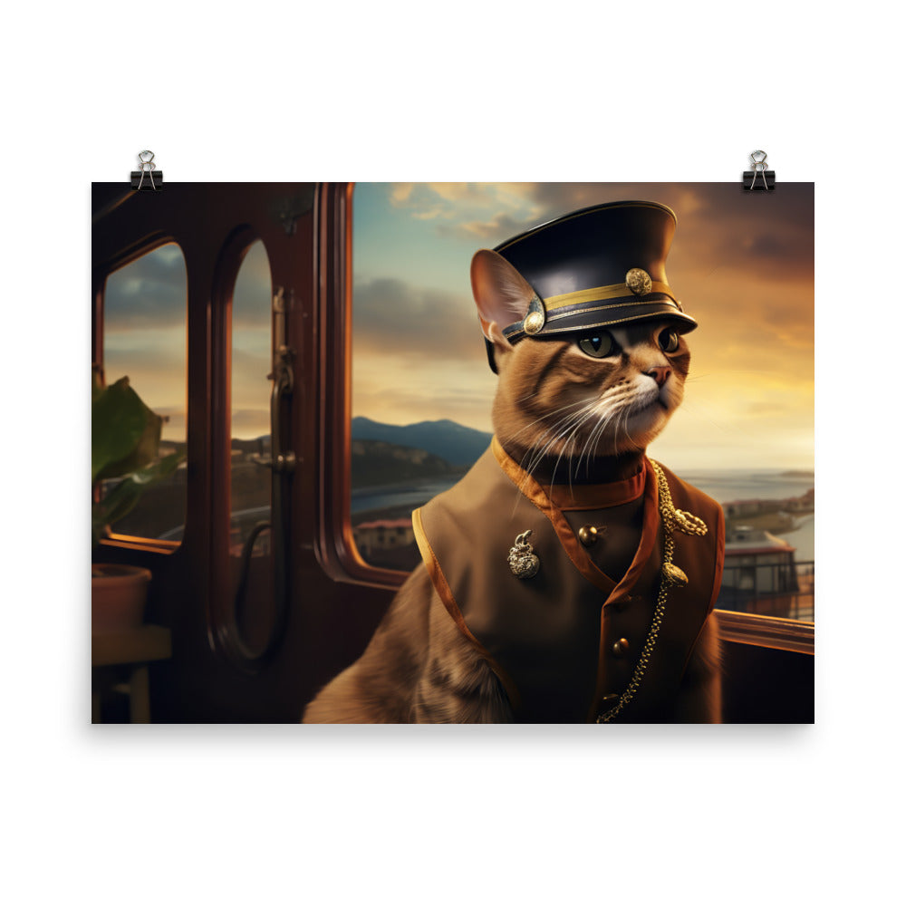 Abyssinian Transit Operator Photo paper poster - PosterfyAI.com