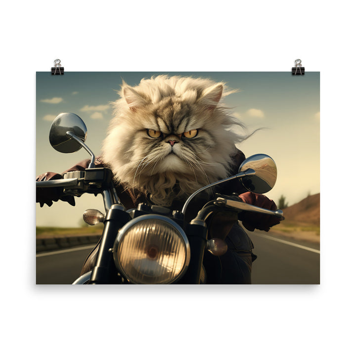 Persian Superbike Athlete Photo paper poster - PosterfyAI.com