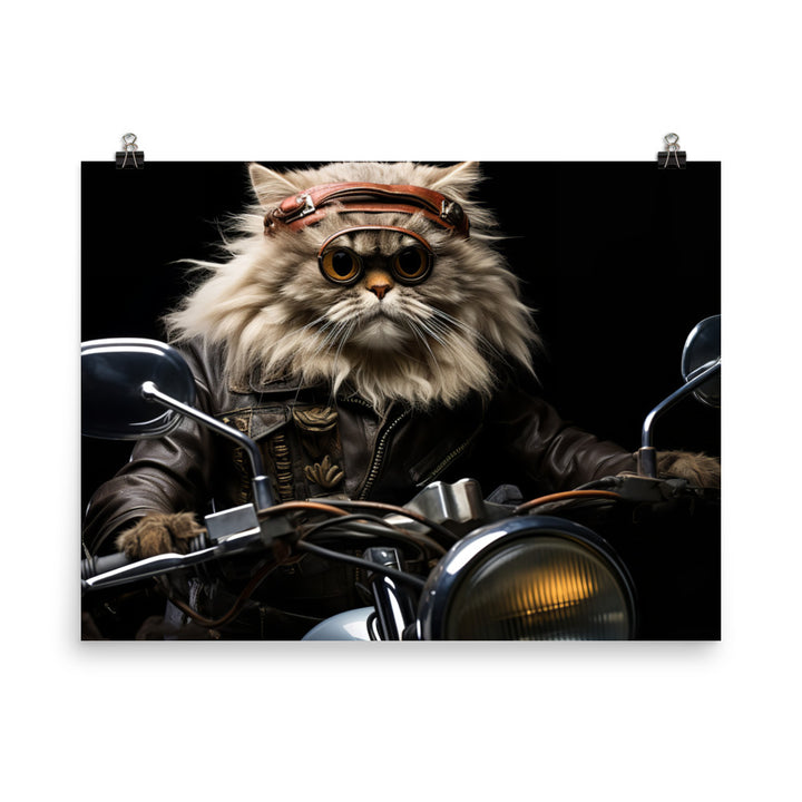 Persian Superbike Athlete Photo paper poster - PosterfyAI.com