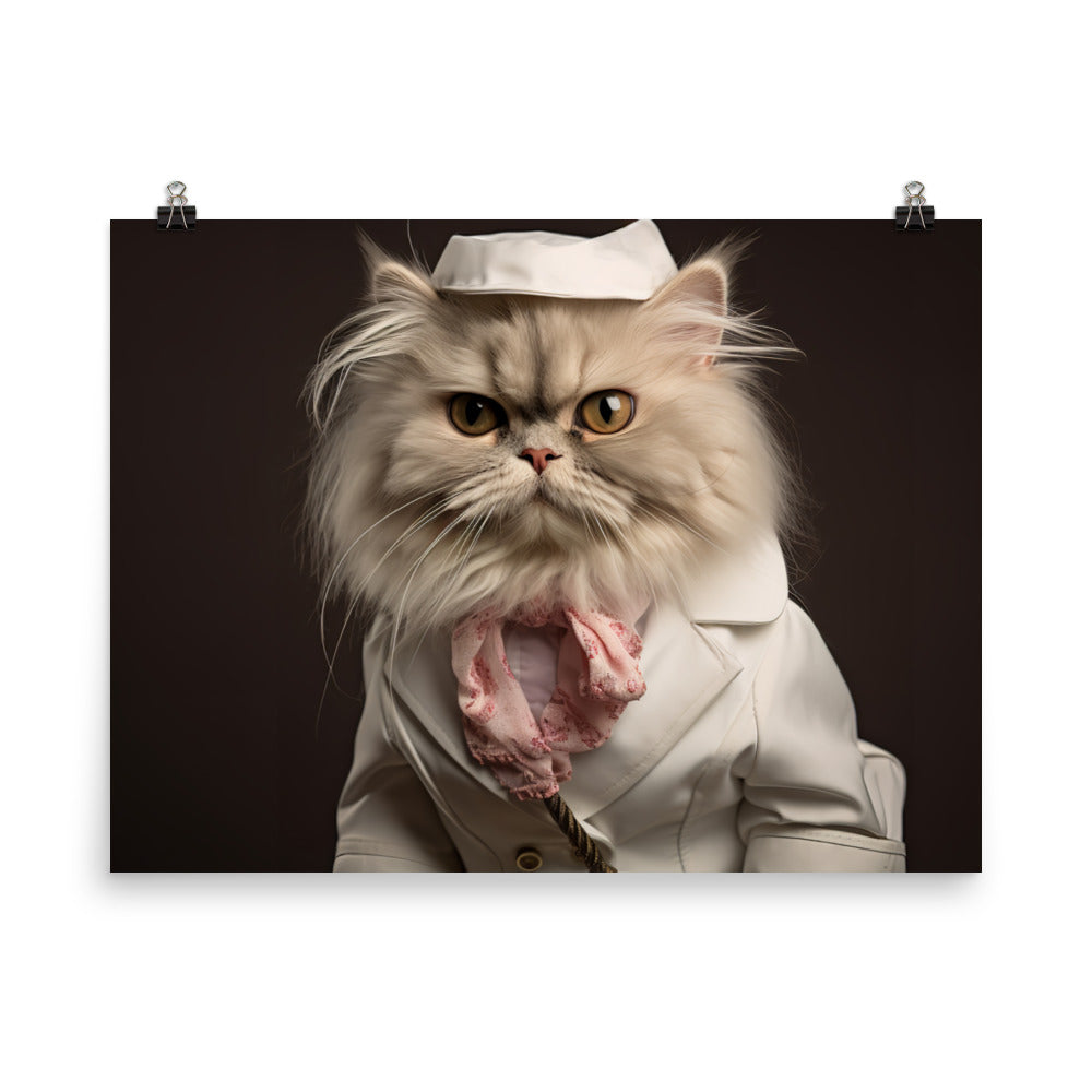 Persian Nurse Photo paper poster - PosterfyAI.com