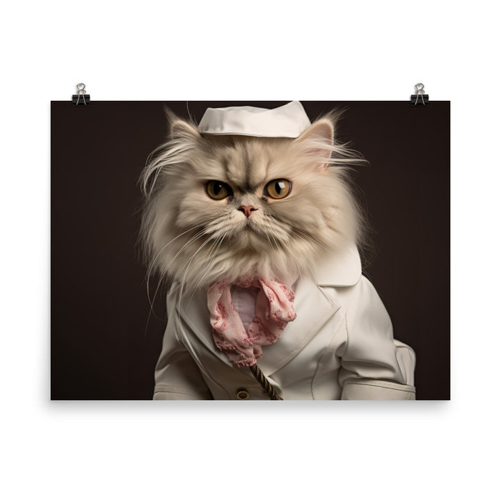 Persian Nurse Photo paper poster - PosterfyAI.com