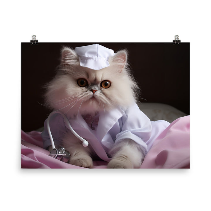 Persian Nurse Photo paper poster - PosterfyAI.com