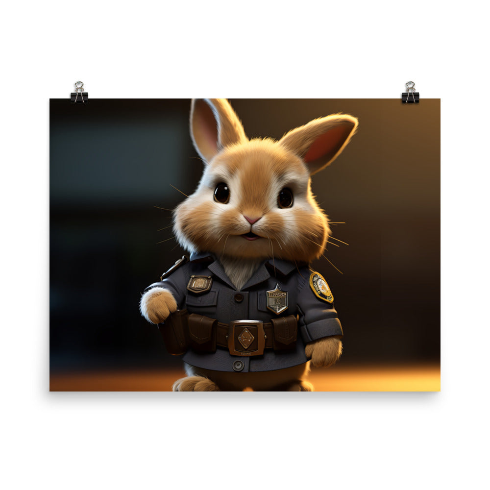 Lionhead Security Officer Photo paper poster - PosterfyAI.com