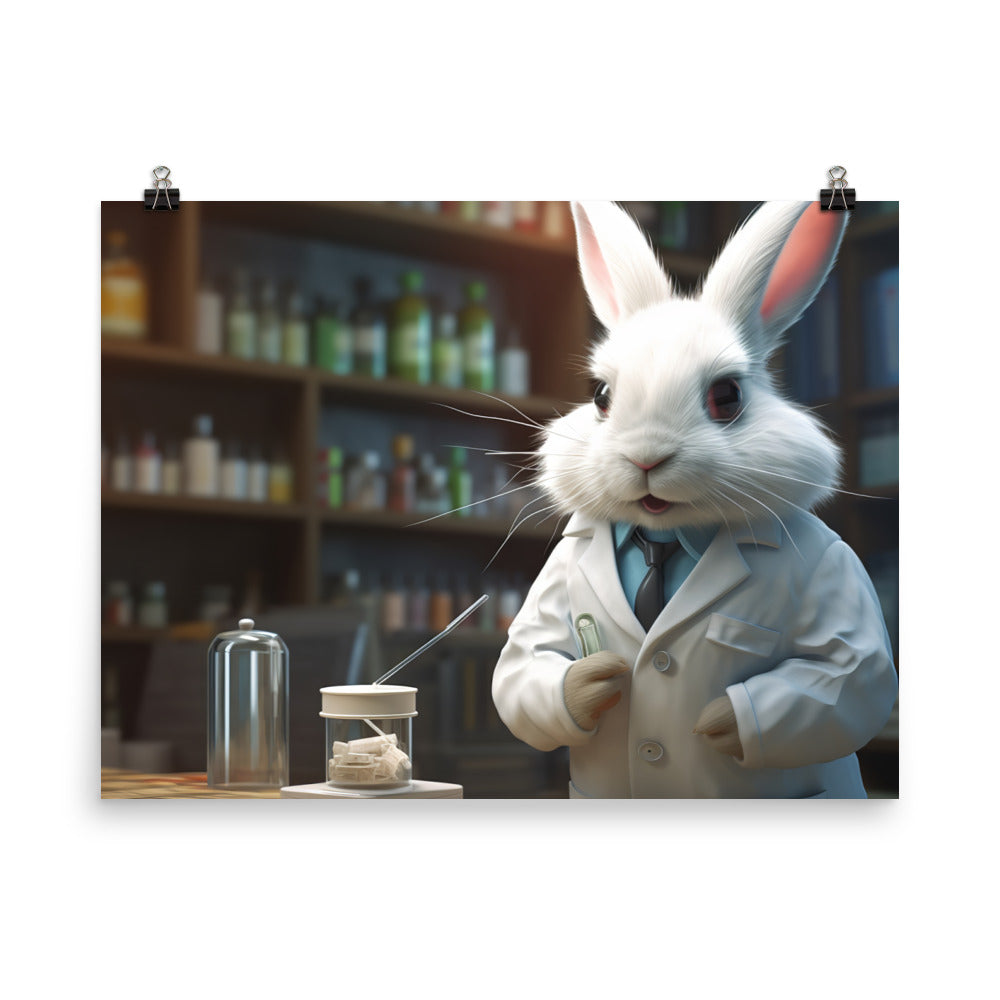 Lionhead Pharmacist Photo paper poster - PosterfyAI.com