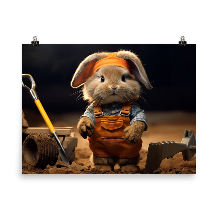 Lionhead Contractor Photo paper poster - PosterfyAI.com