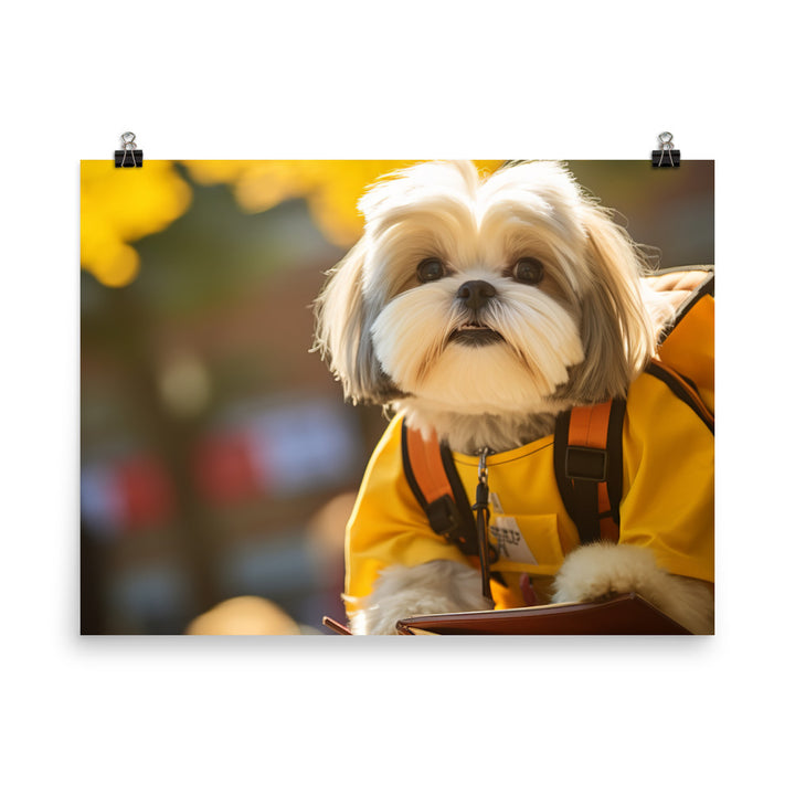 Lhasa Apso Student Photo paper poster - PosterfyAI.com