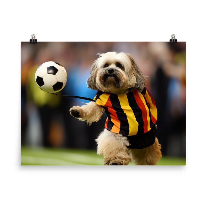 Lhasa Apso Referee Photo paper poster - PosterfyAI.com