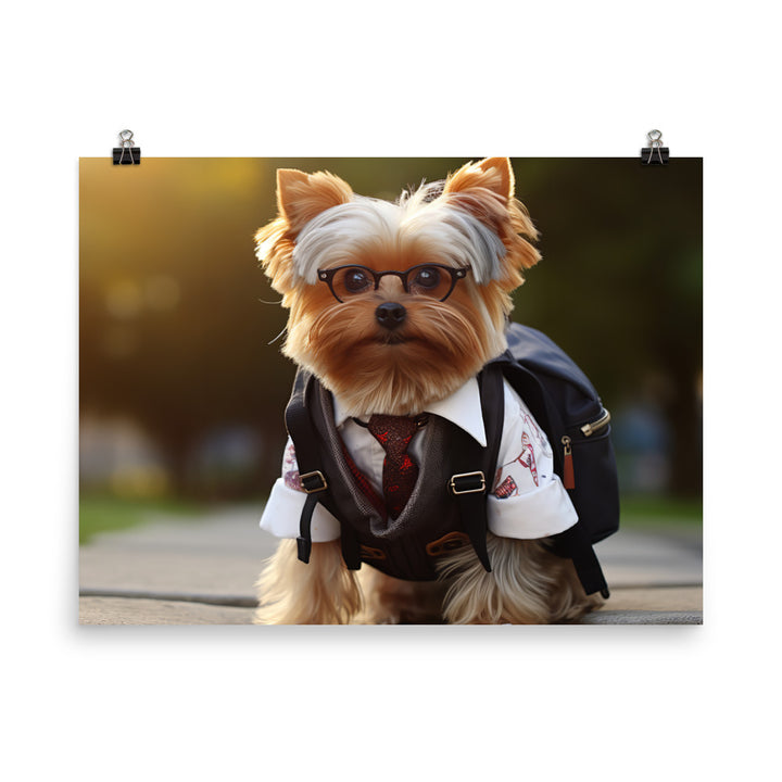 Yorkshire Terrier Student Photo paper poster - PosterfyAI.com