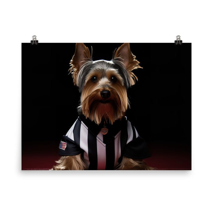 Yorkshire Terrier Referee Photo paper poster - PosterfyAI.com