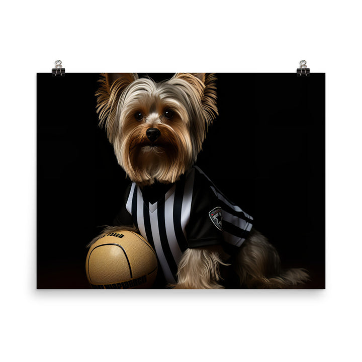 Yorkshire Terrier Referee Photo paper poster - PosterfyAI.com