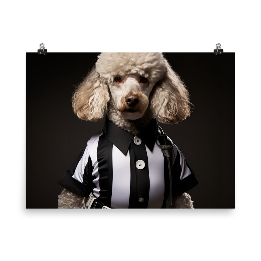 Poodle Referee Photo paper poster - PosterfyAI.com