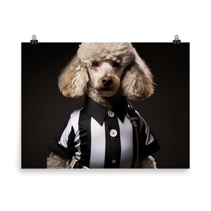 Poodle Referee Photo paper poster - PosterfyAI.com