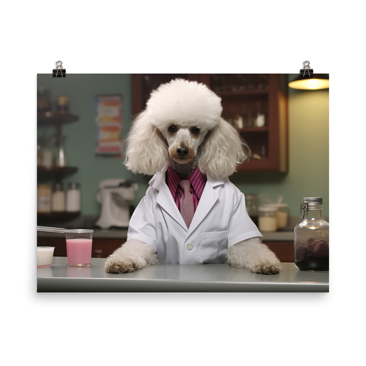 Poodle Pharmacist Photo paper poster - PosterfyAI.com