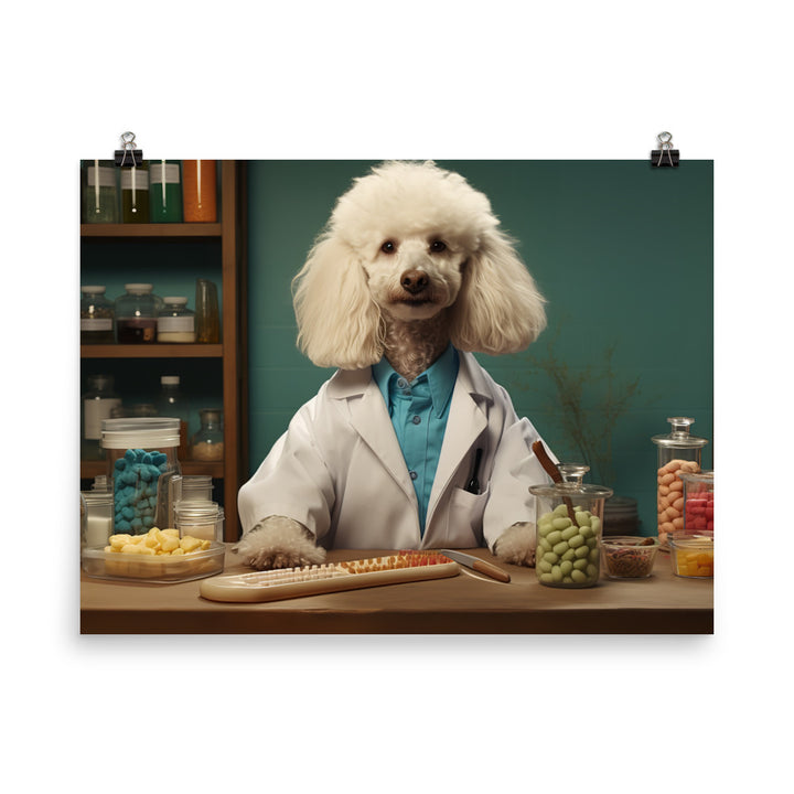 Poodle Pharmacist Photo paper poster - PosterfyAI.com