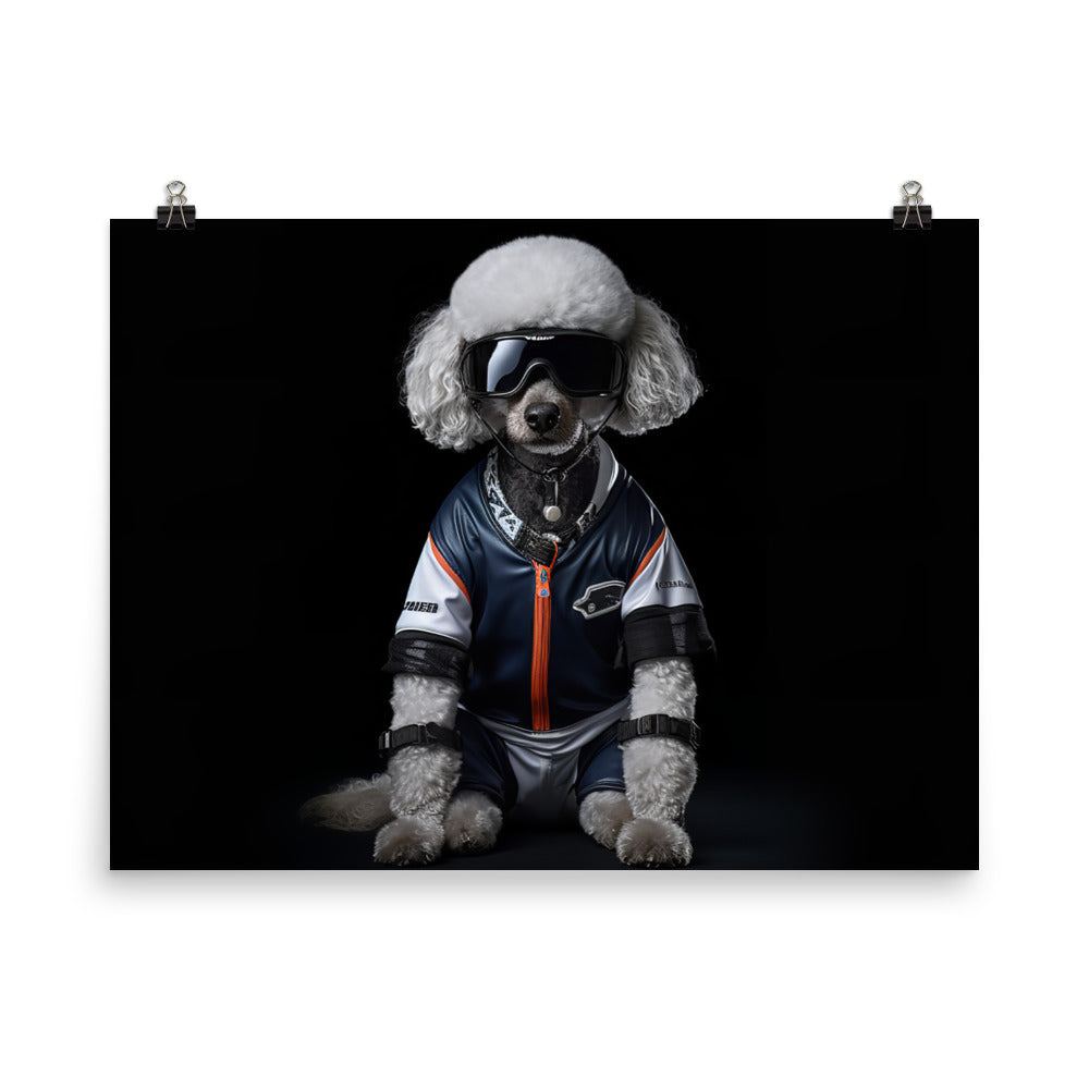 Poodle Motorsport Athlete Photo paper poster - PosterfyAI.com