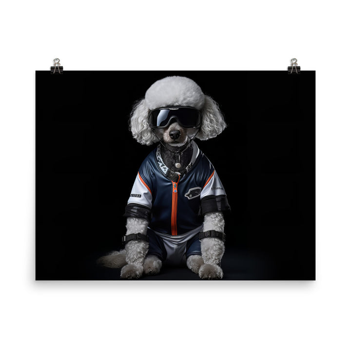 Poodle Motorsport Athlete Photo paper poster - PosterfyAI.com