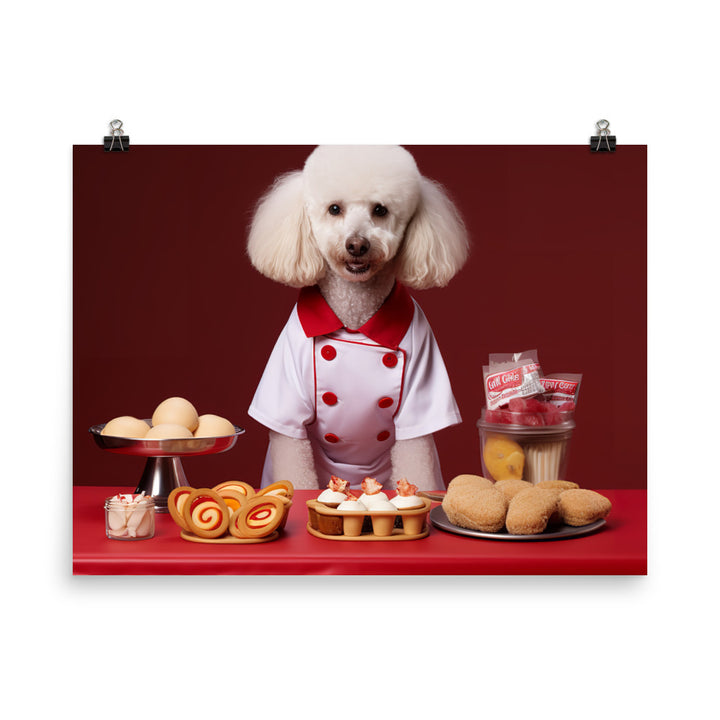 Poodle Fast Food Crew Photo paper poster - PosterfyAI.com