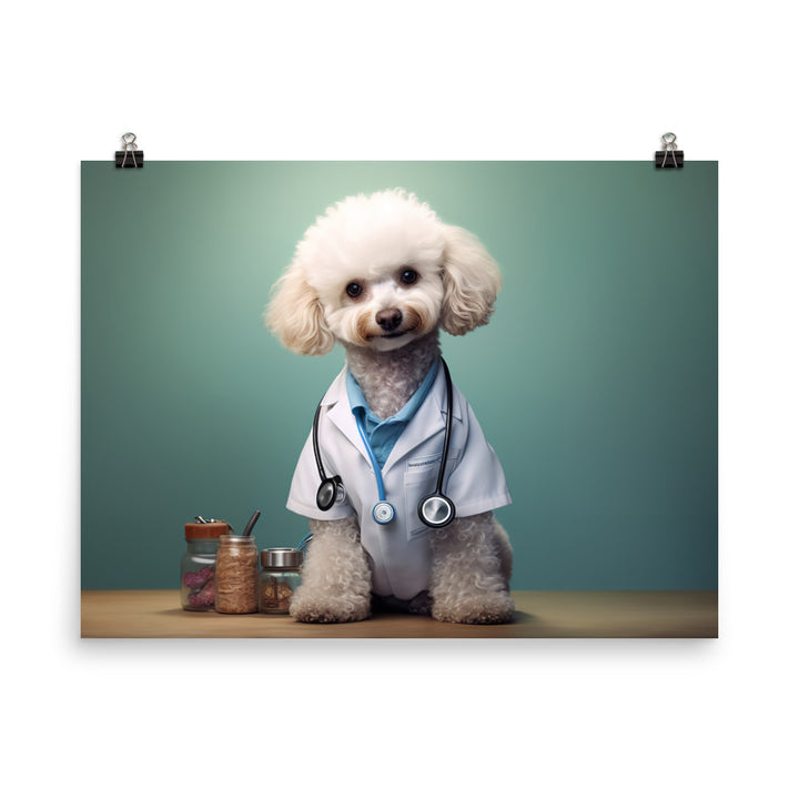 Poodle Doctor Photo paper poster - PosterfyAI.com